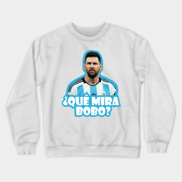Argentina Lionel Messi Crewneck Sweatshirt by C-Digitalart